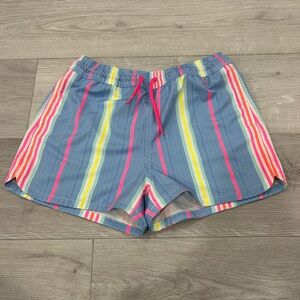 Vineyard Vines Kids Striped Shorts in Blue, Pink, and Yellow